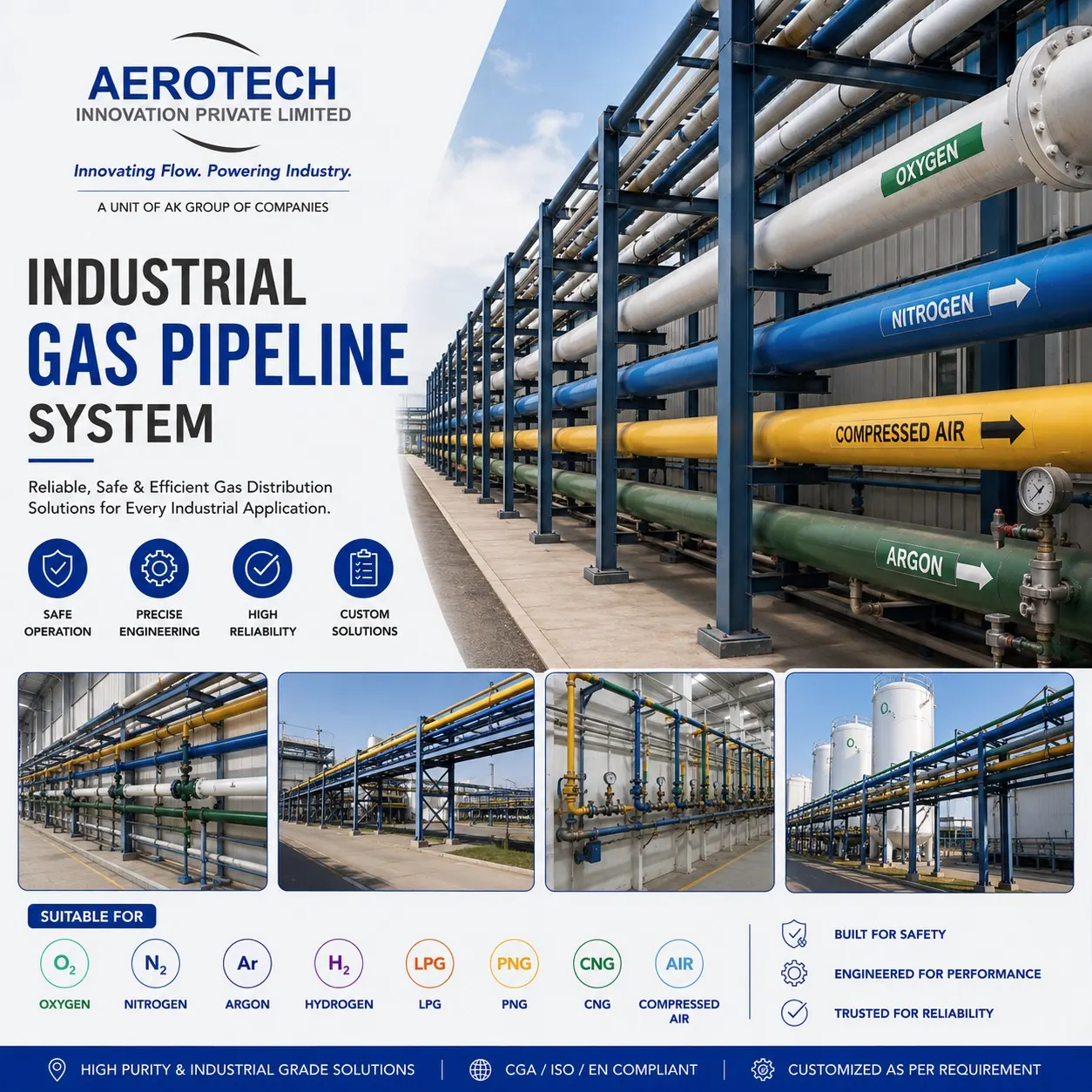 Industrial Gas Pipeline System