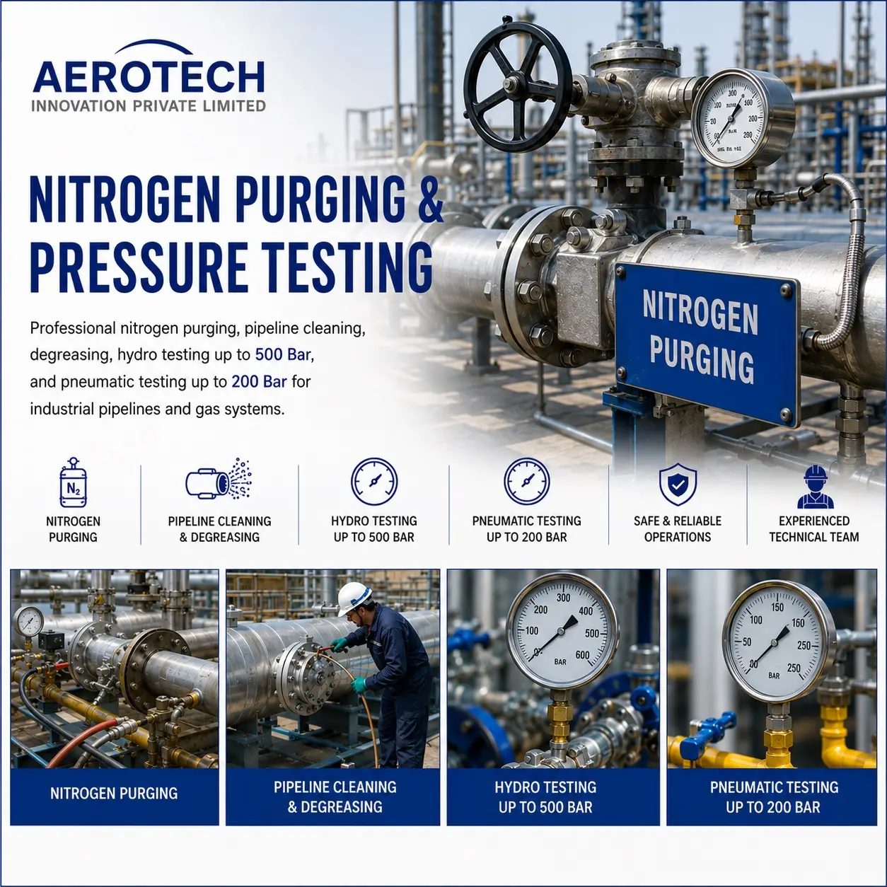 Nitrogen Purging & Pressure Testing
