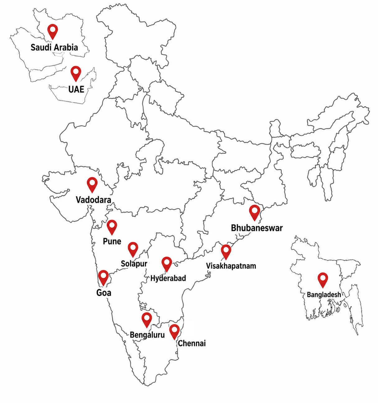 AK Group Operations Map